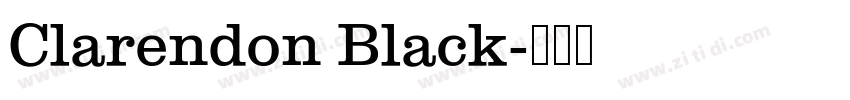 Clarendon Black字体转换